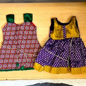 Silk 0-12 months Indian outfit